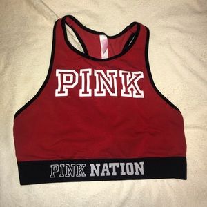 Victoria’s Secret “Pink” halter neck sports bra